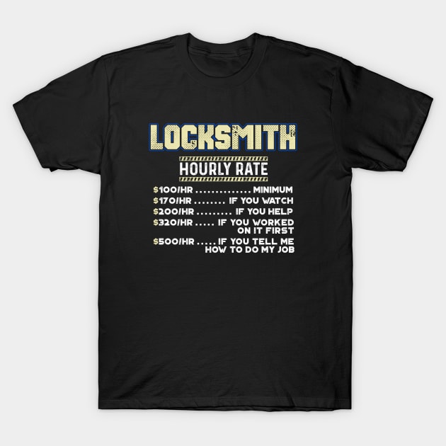 Locksmith T-Shirt by Andreeastore  